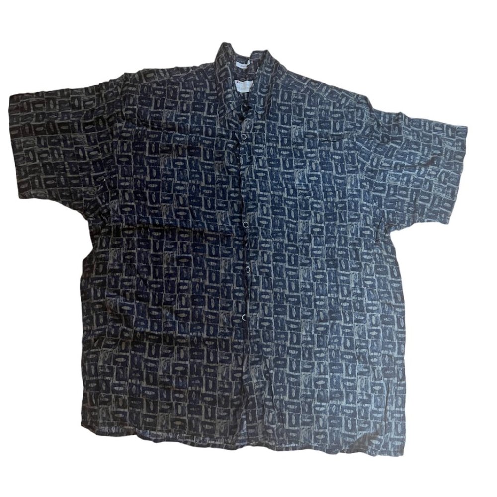 Soft Printed Button Up - Mens L